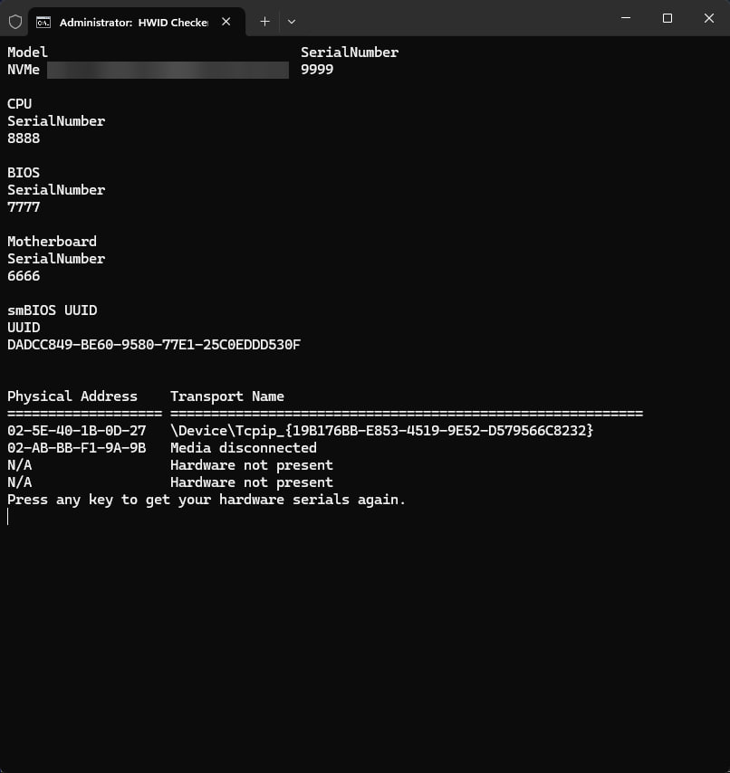 app with spoof and clean buttons highlited